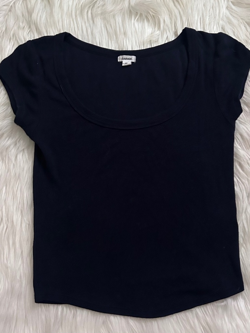 Garage scoop neck top